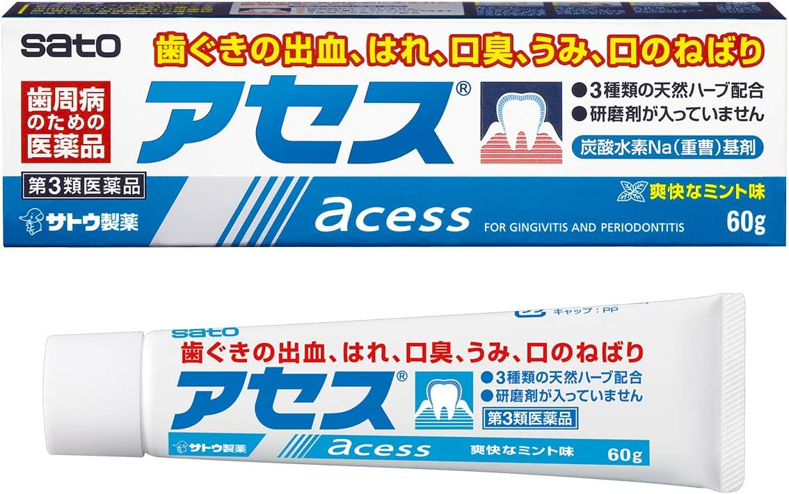 [N-0161-1] 치주염 아세스 60g 상쾌한 민트맛