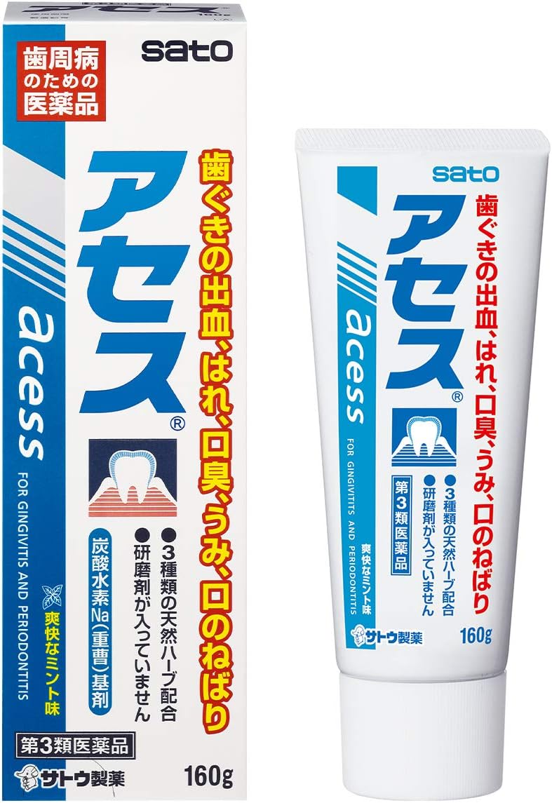 [N-0161-3] 치주염 아세스 160g 상쾌한 민트맛