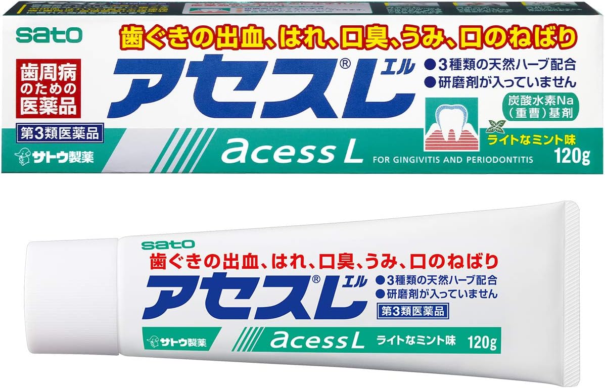[N-0162-2] 치주염 아세스L 120g 라이트한 민트맛