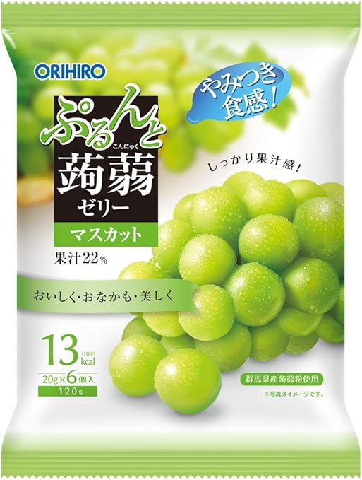 [N-0105] 오리히로 곤약젤리 청포도맛 6개입X6봉지
