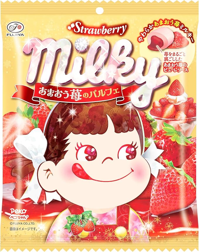 [N-0110] 후지야 밀키 딸기파르페 67gX6봉지